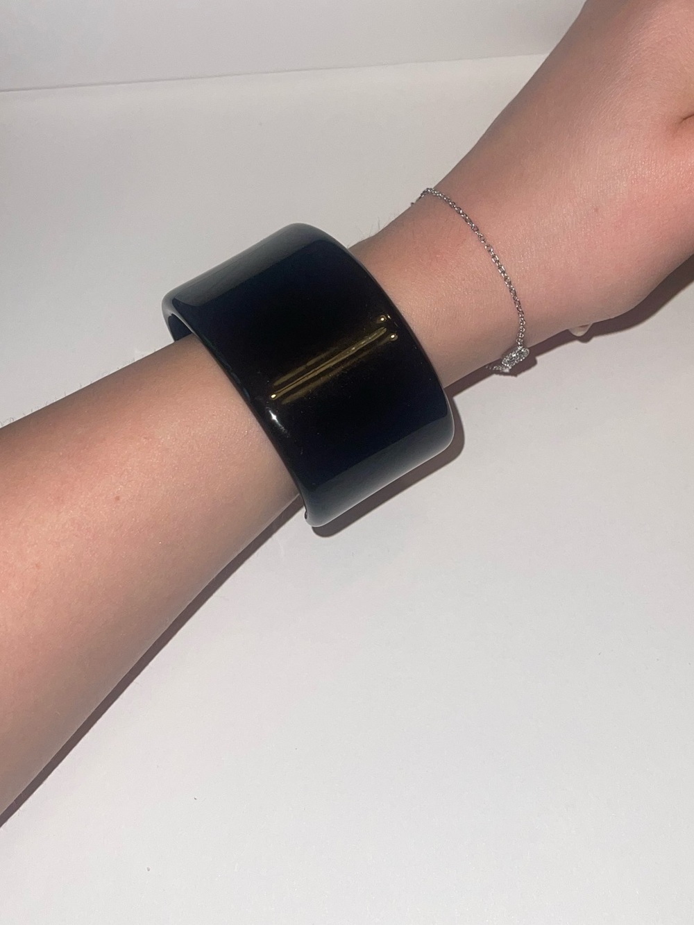 Black bangle bracelet